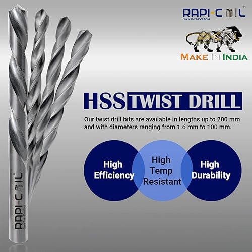 Miniatura 6 de RAPI-Coil 6-32 UNC Kit de reparación de roscas Acero inoxidable 304 Acero de alta velocidad M2