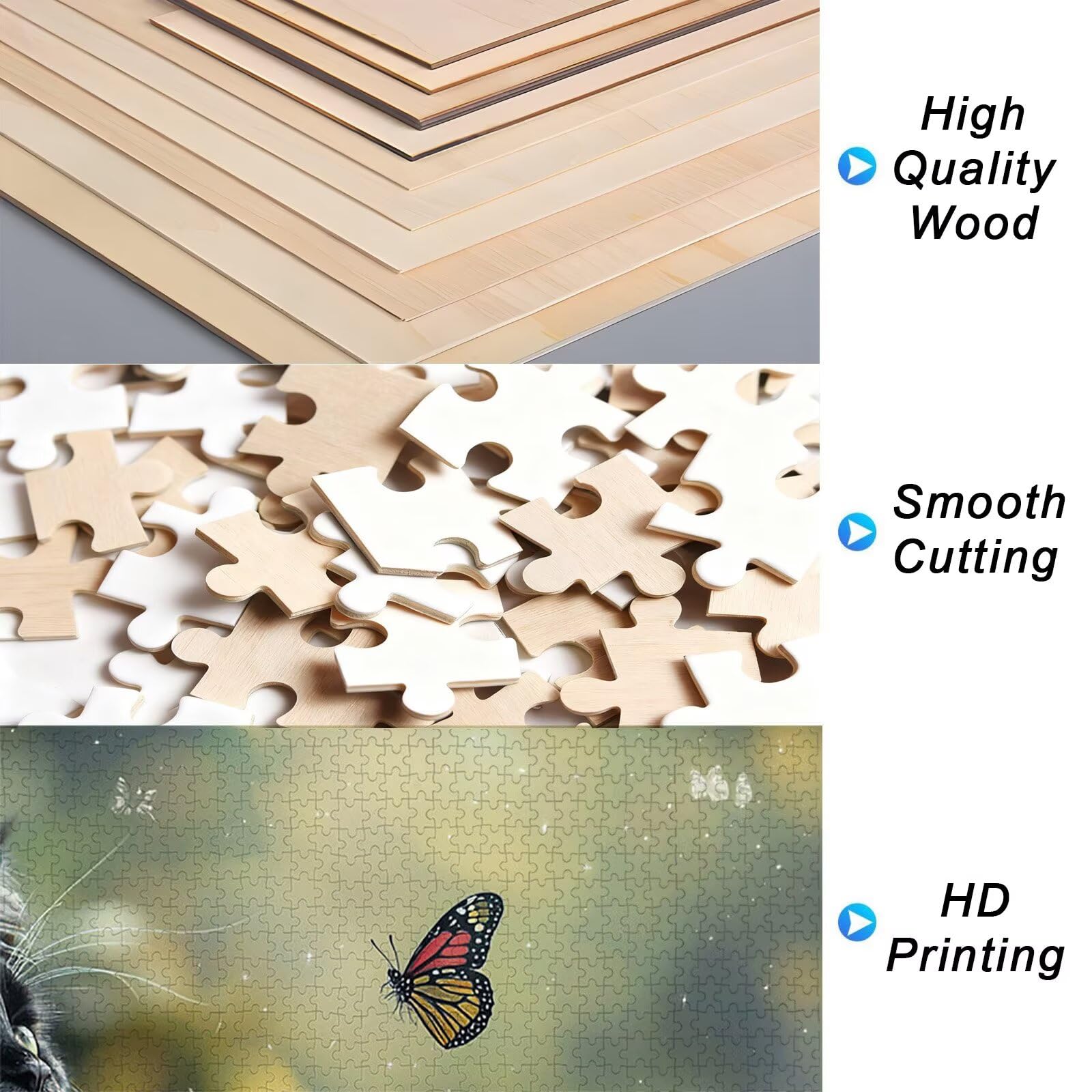Puzzle 2000 Piezas, Puzzle Gato con Caja para Adultos, DIY Flores Rompecabezas Madera, Rompecabezas Desafiante para Toda la Familia, Puzzles para Decoracion Hogar, Regalo Mujer, Regalo Hombres, -4115