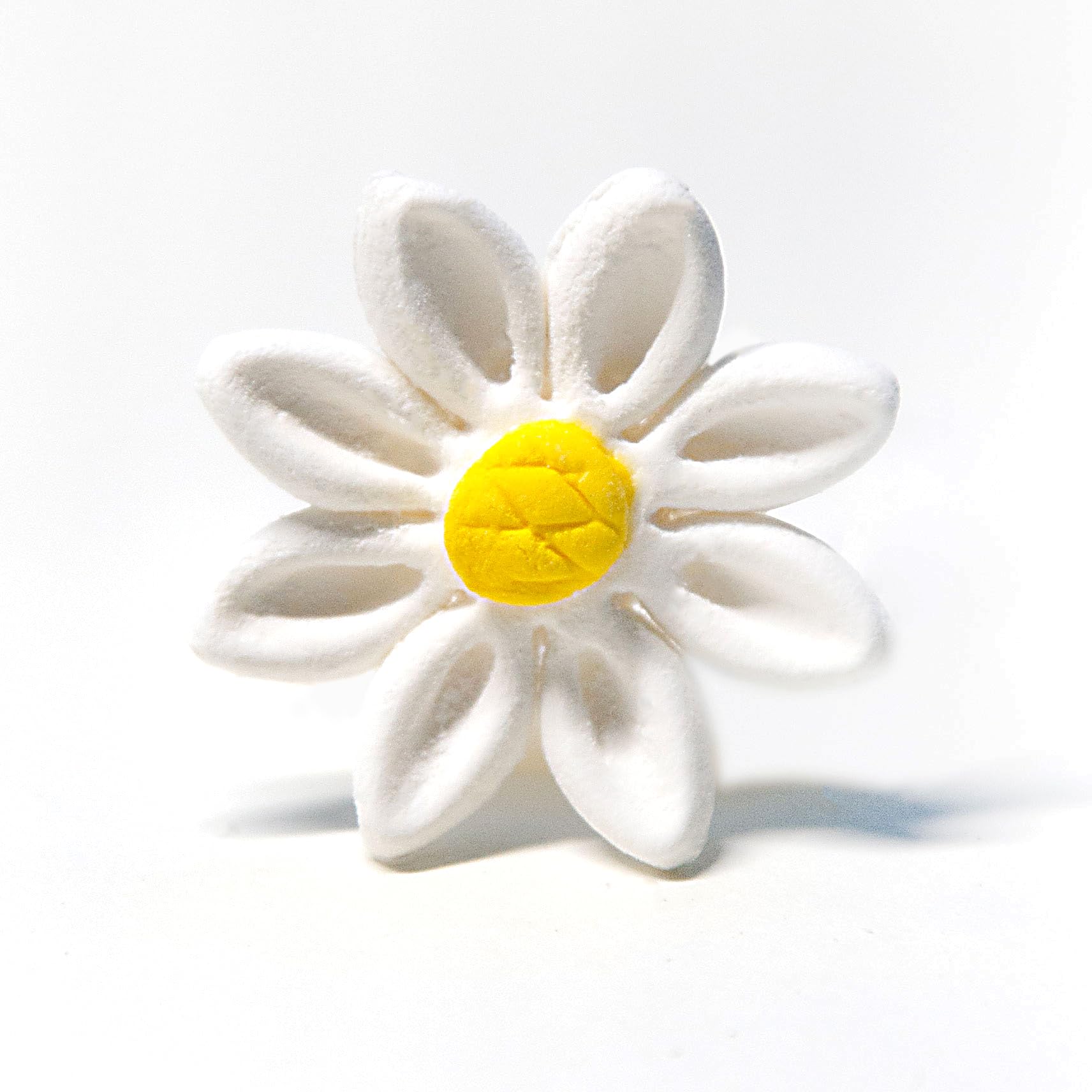 Global Sugar ArtDaisy Sugar Cake Flowers White, Unwired, 18 Count by Chef Alan Tetreault.