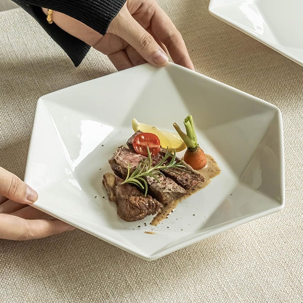 Talerz obiadowy Talerz obiadowy prosty talerz ceramiczny talerz sałatkowy na owoce i warzywa deser do domu BBQ dla restauracji Talerz obiadowy Talerz obiadowy