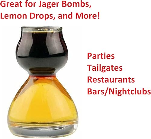 Miniatura 2 de Vaso de chupito de plástico con doble capa de burbujas, jigger de chupito transparente Chaser para tomas suaves y sabrosas, divertidos vasos de