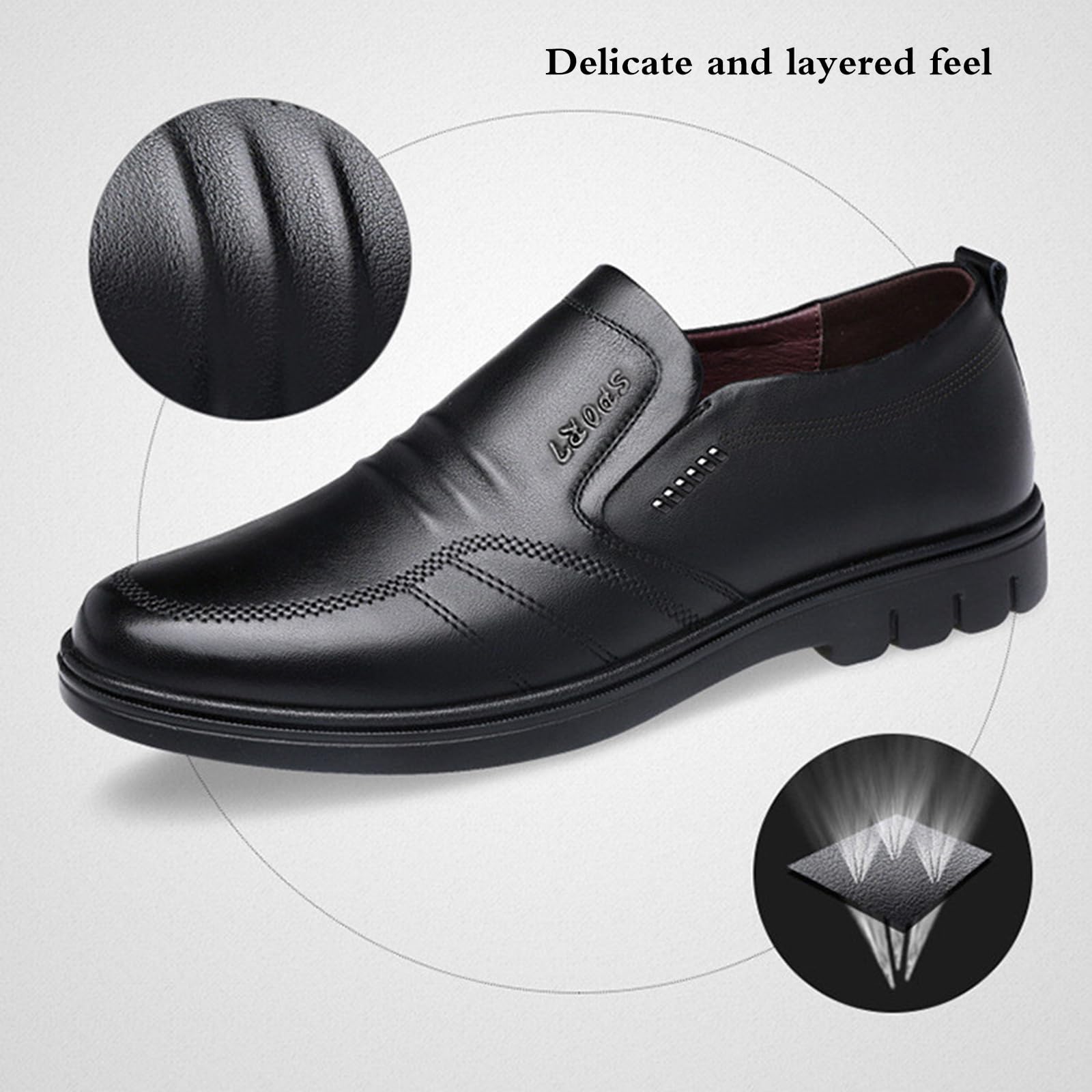Homme Chaussure De Mariage,Chaussures Homme Cuir,Chaussure De Ville Homme Cuir,Conception à Enfiler Entretien Facile,Convient pour Les Affaires Et Le Travail,Marche,Bureau
