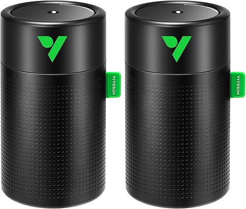 Miniatura 8 de VIVOSUN AeroStream U075 Humidificador USB, 25.4 onzas líquidas de niebla fría mini humidificador con 2 modos de niebla, apagado automático, control