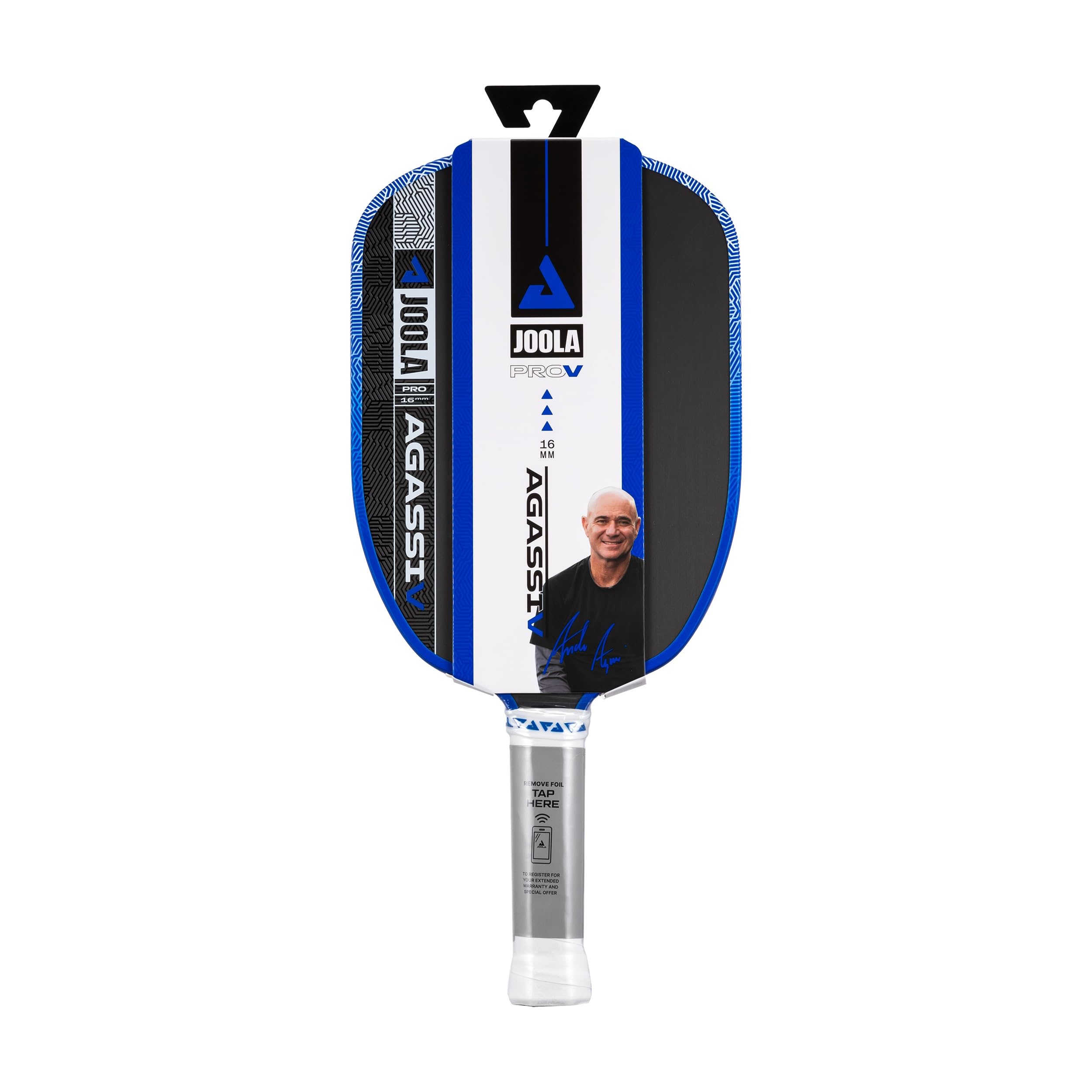 JOOLA Agassi Pro V Andre Agassi Royal Blue 16mm Pickleball Paddle (Global) | DUAL APPROVED BY USPA/PPA-image-23