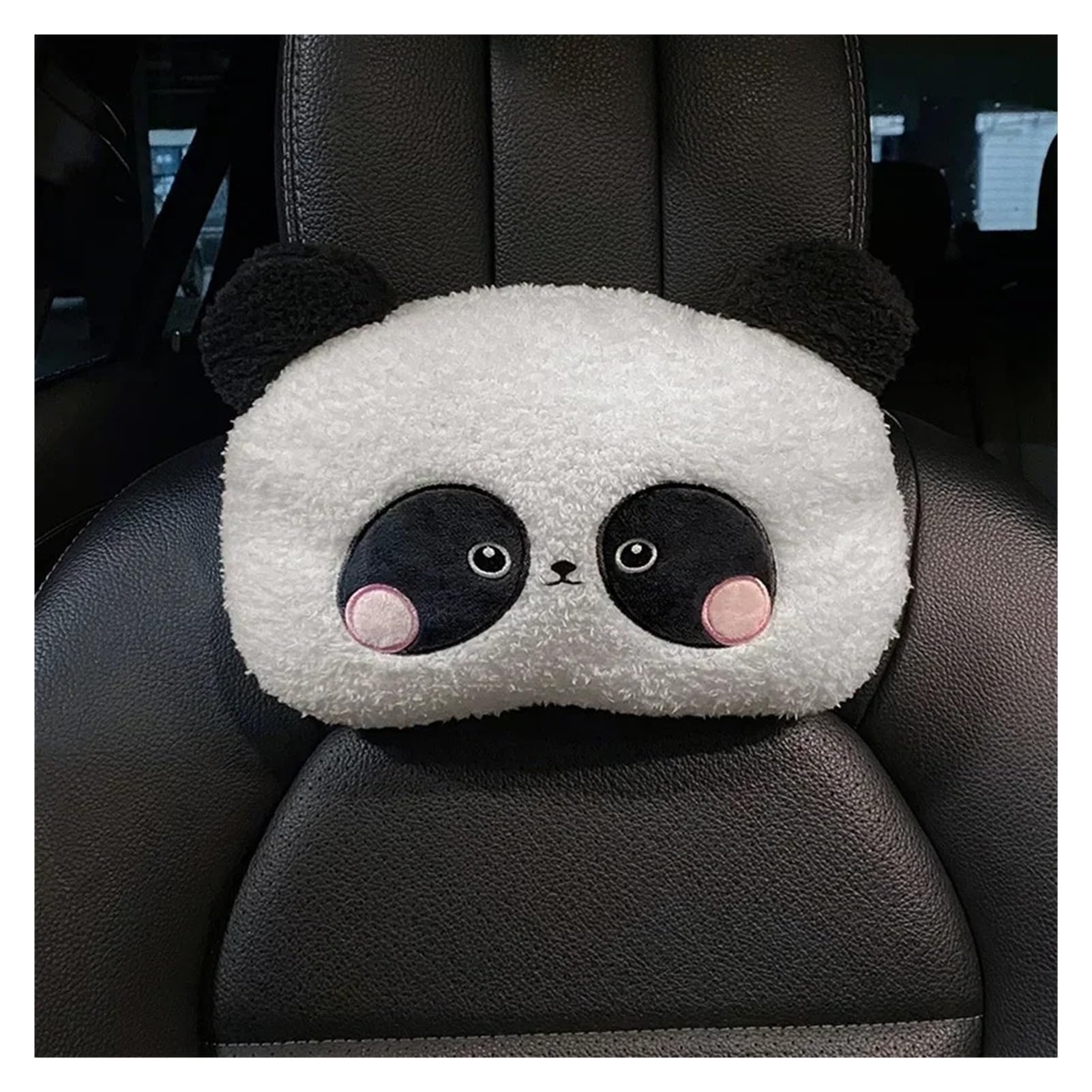 Hviyroi car seat cushion Cartoon Panda Ice Silk Summer Car Seat Cushion(Neck pillow)