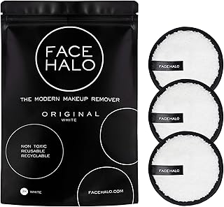 Sponsored Ad - Face Halo | Reusable Makeup Remover Pads, Round Makeup Remover Pads for Heavy Makeup & Masks - Microfiber M...