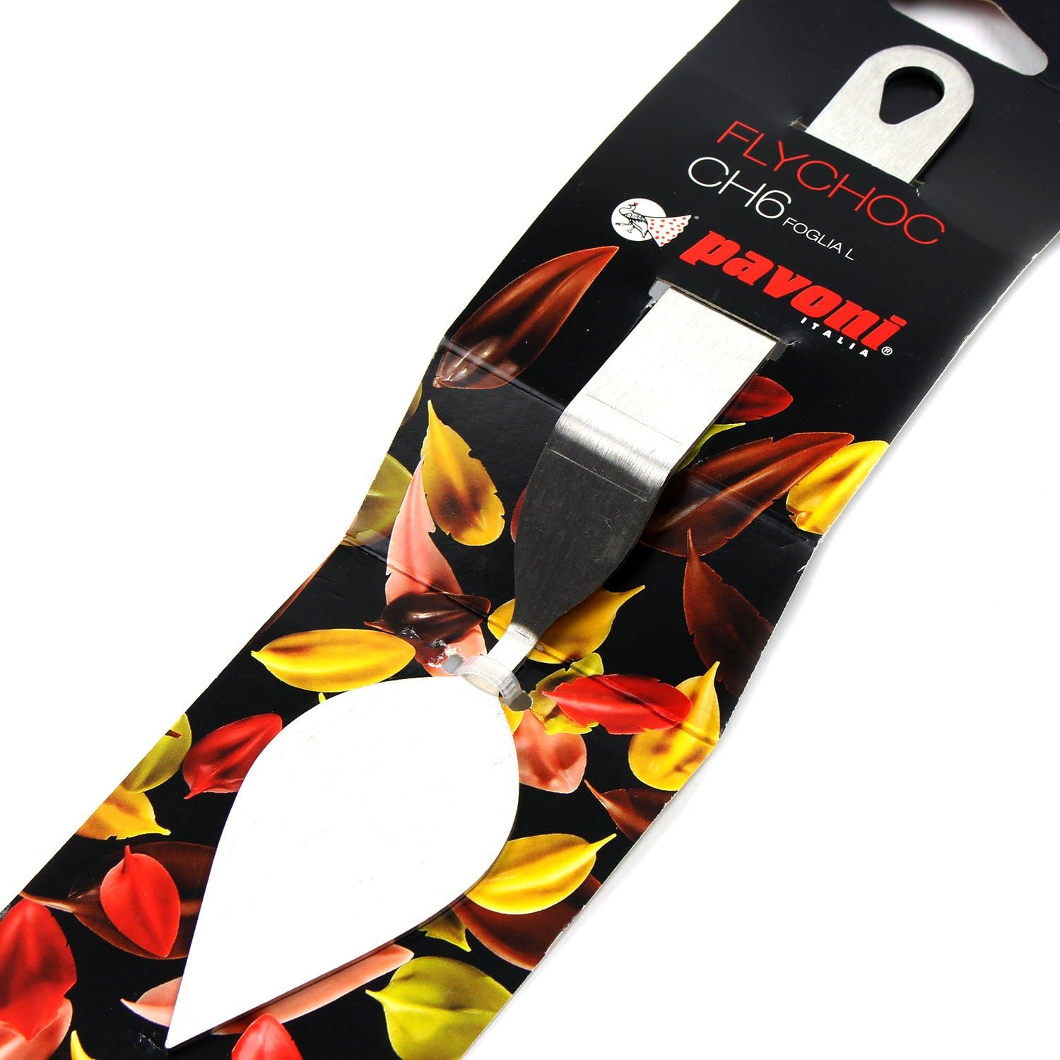Pavoni CH6 Stainless Steel Tool (1 Each) for Creating Chocolate Leaf 40mm x 80mm
