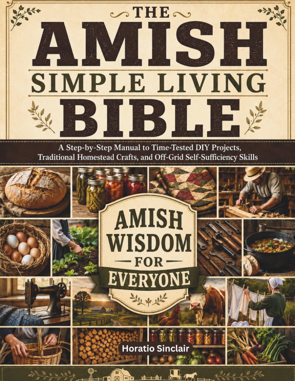 The Amish Simple Living Bible: A Step-by-Step Manual to Time-Tested DIY Projects, Traditional Homestead Crafts, and Off-Grid Self-Sufficiency Skills