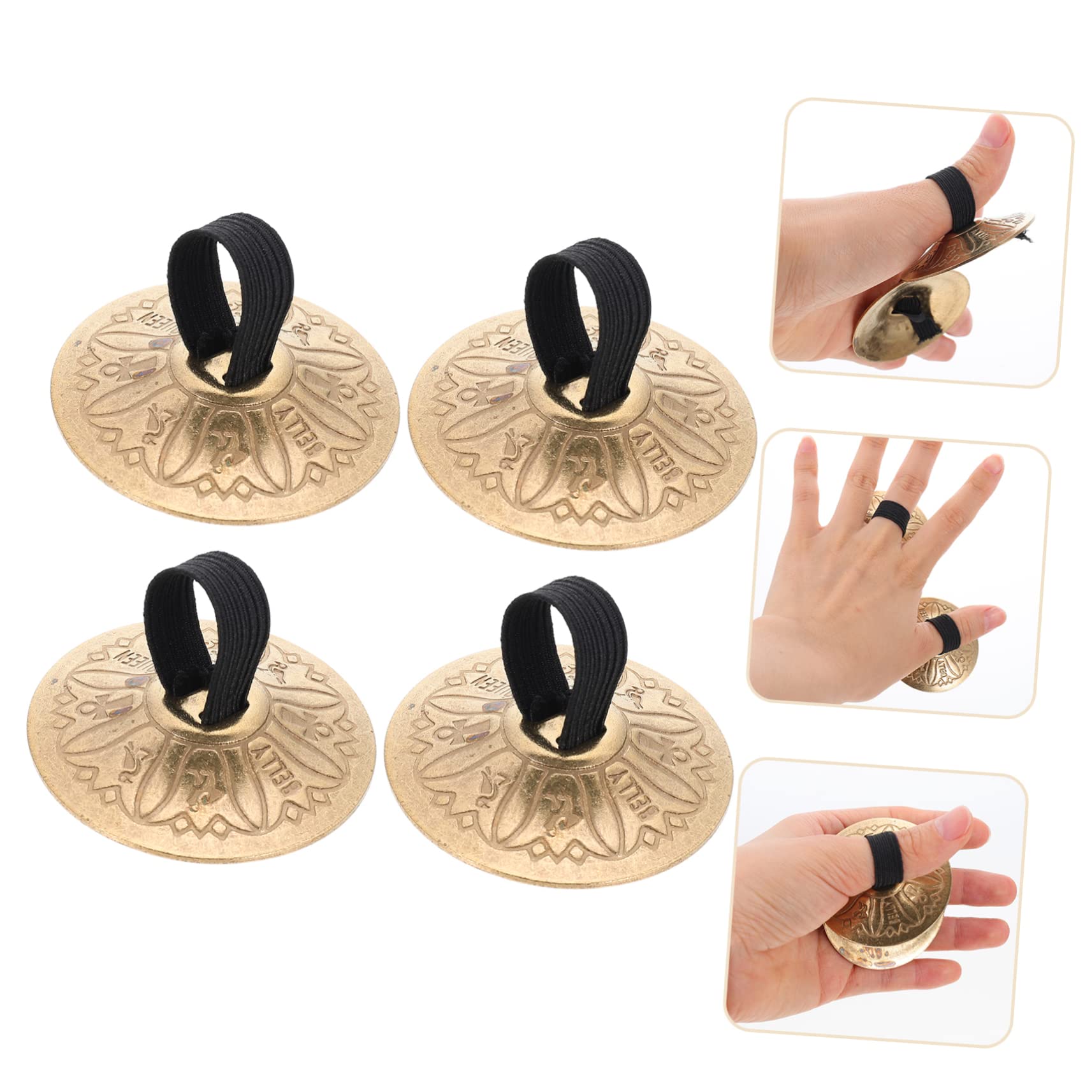 Supvox 4 Fingerzimbeln Für Bauchtanz Kleine Handinstrumente Mit Klarem Für Junge Mädchen Und Tänzer Langlebig Und Praktisch Für Rhythmisches Und Hobbys