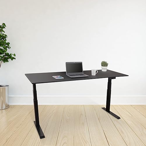 Miniatura 54 de Stand Up Desk Store Escritorio eléctrico de altura ajustable con memoria programable (marco blanco/parte superior blanca brillante, 48 pulgadas de