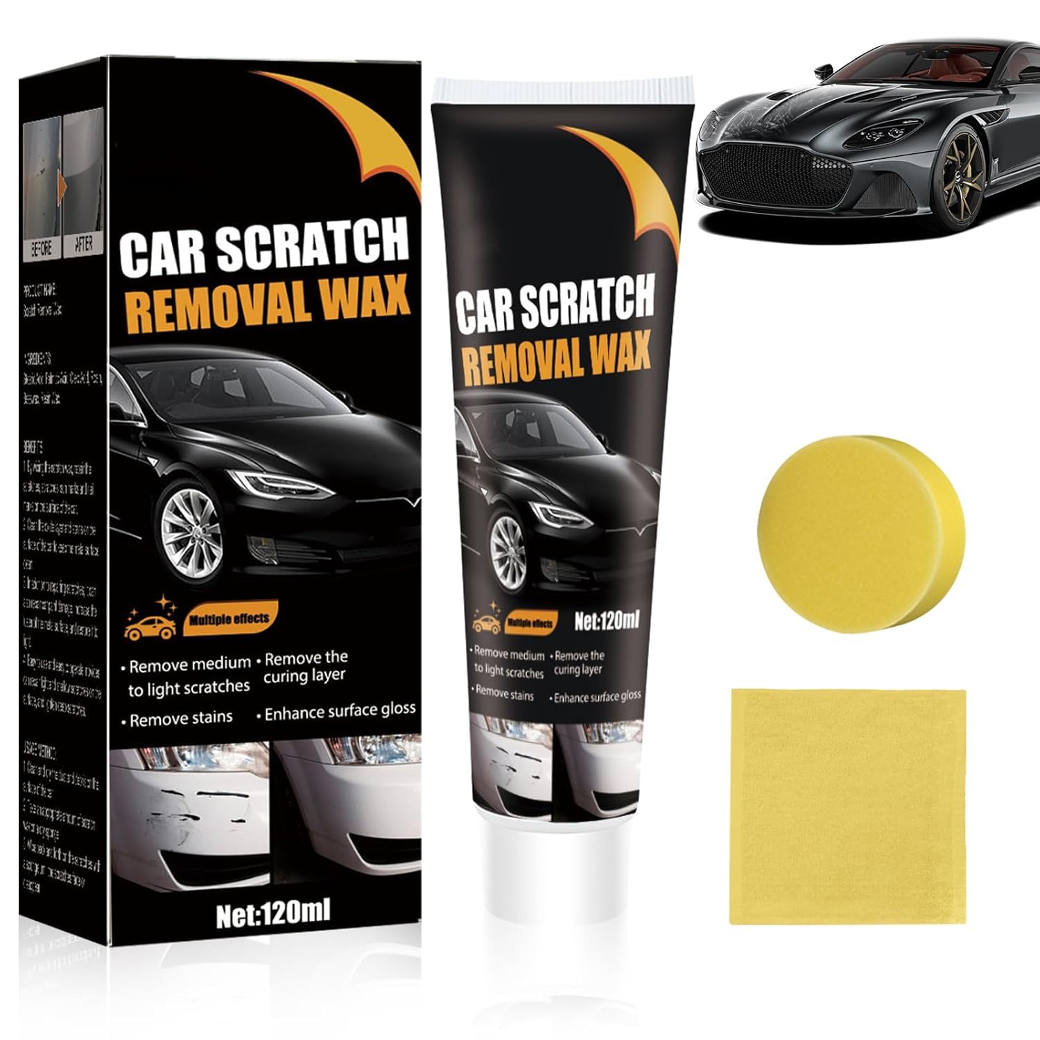 Remove Deep Scratches from Car, Car Repair Scratch Remover, Buff Deep Cars Scratch Remover Kit (1)