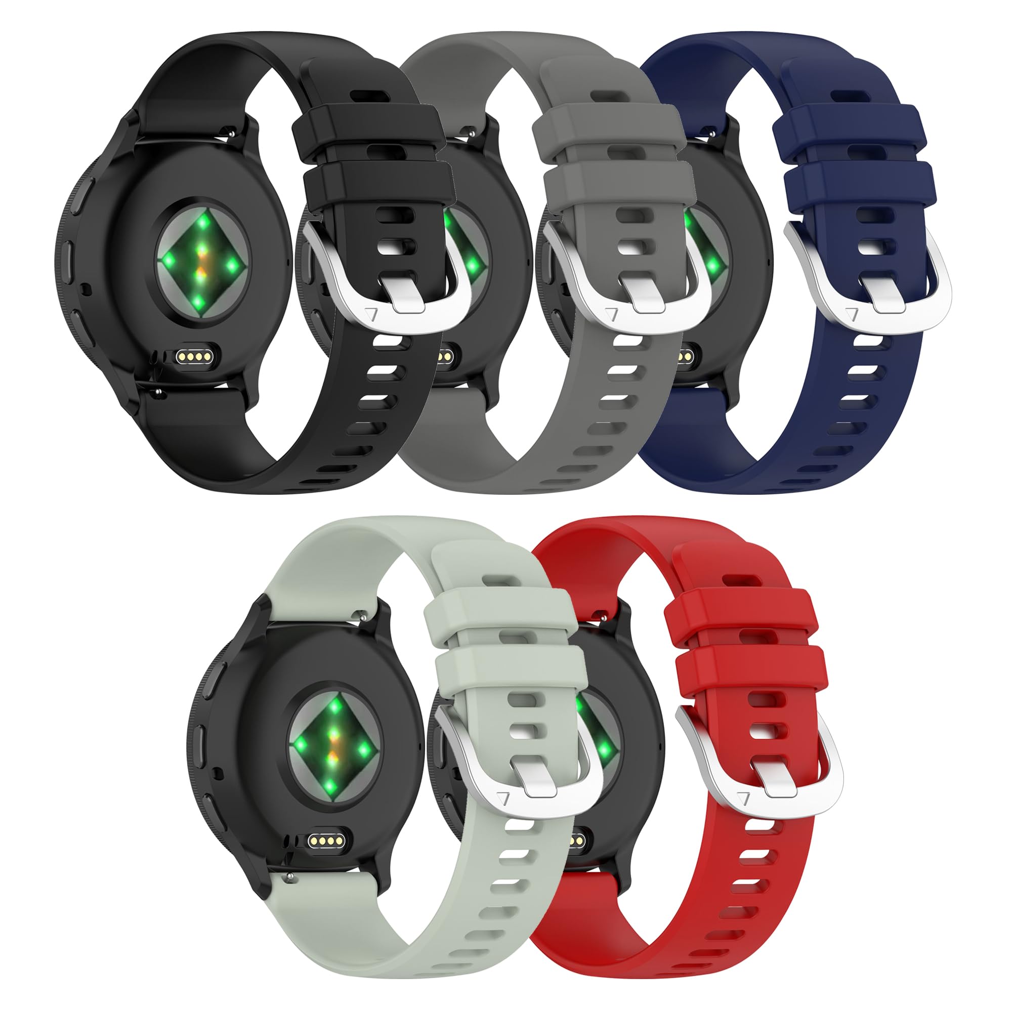 Pasek do Garmin Venu 3, miękki silikonowy zamiennik paska do zegarka Garmin Venu 2 / Vivoactive 4 / Vivomove HR Premium Style (bez trackera)