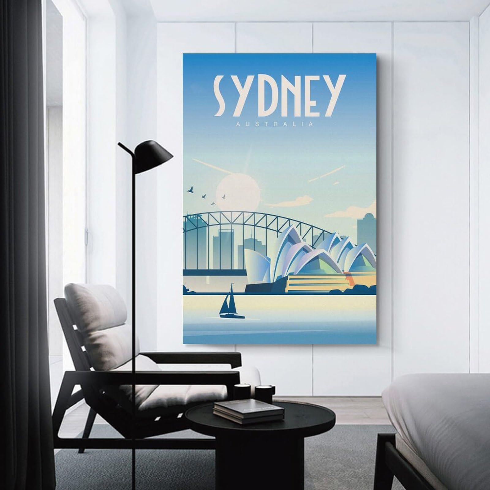 Junmoney Sydney Australia Travel Wall Picture Print 20x30inch(50x75cm), for Apartment Walls, Studios Or Work Areas, A Simple Refresh for Blank Walls