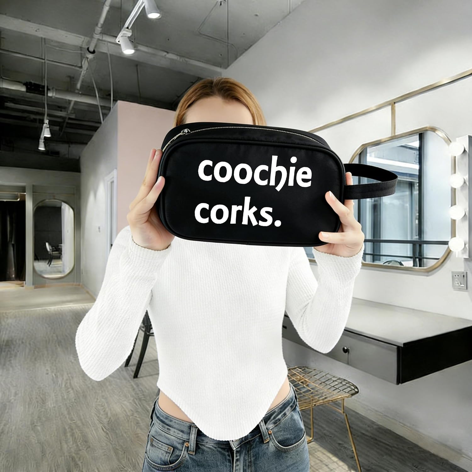 PWHAOO Coochie Corks Tampon Case Tampon Organizer Tampon Bag Funny Travel Bag Fun Gift for Friend (coochie corks BAG) image 4