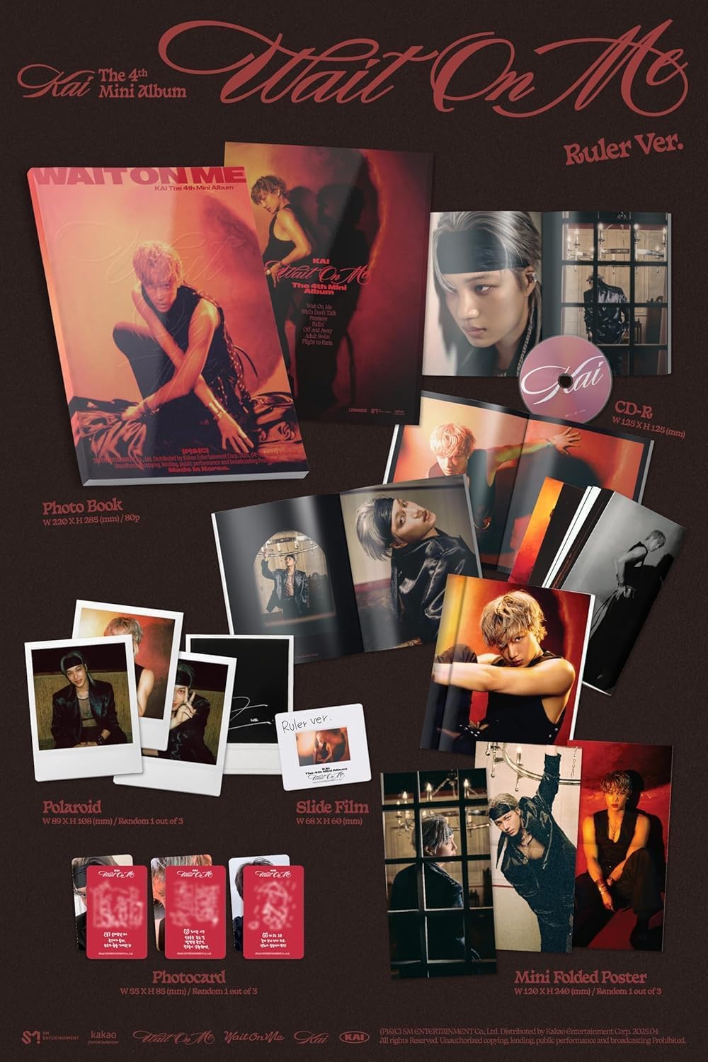 KAI EXO Wait On Me All Set [2 Photobook + Sleeve + Player + Wing Ver Set] 4th Mini Album