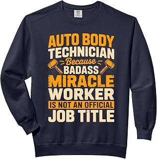 Auto Body Technician Art For Men Dad Auto Body Technician Comfort Colors Adult Sweatshirt