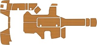 2017-2023 Sea Ray 210 SPX Outboard 6mm 1/4” eva Foam Pontoon Boat Flooring Faux Teak Deck Surfing Boat Fishing Boat Motorboat Carpet