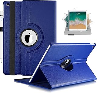 Rotating Case for iPad 9th Generation (2021) / 8th Generation (2020) / 7th Gen (2019) 10.2 Inch - 360 Degree Rotating Stand Protective Cover with Auto Sleep Wake for Apple New iPad 10.2" (Blue)
