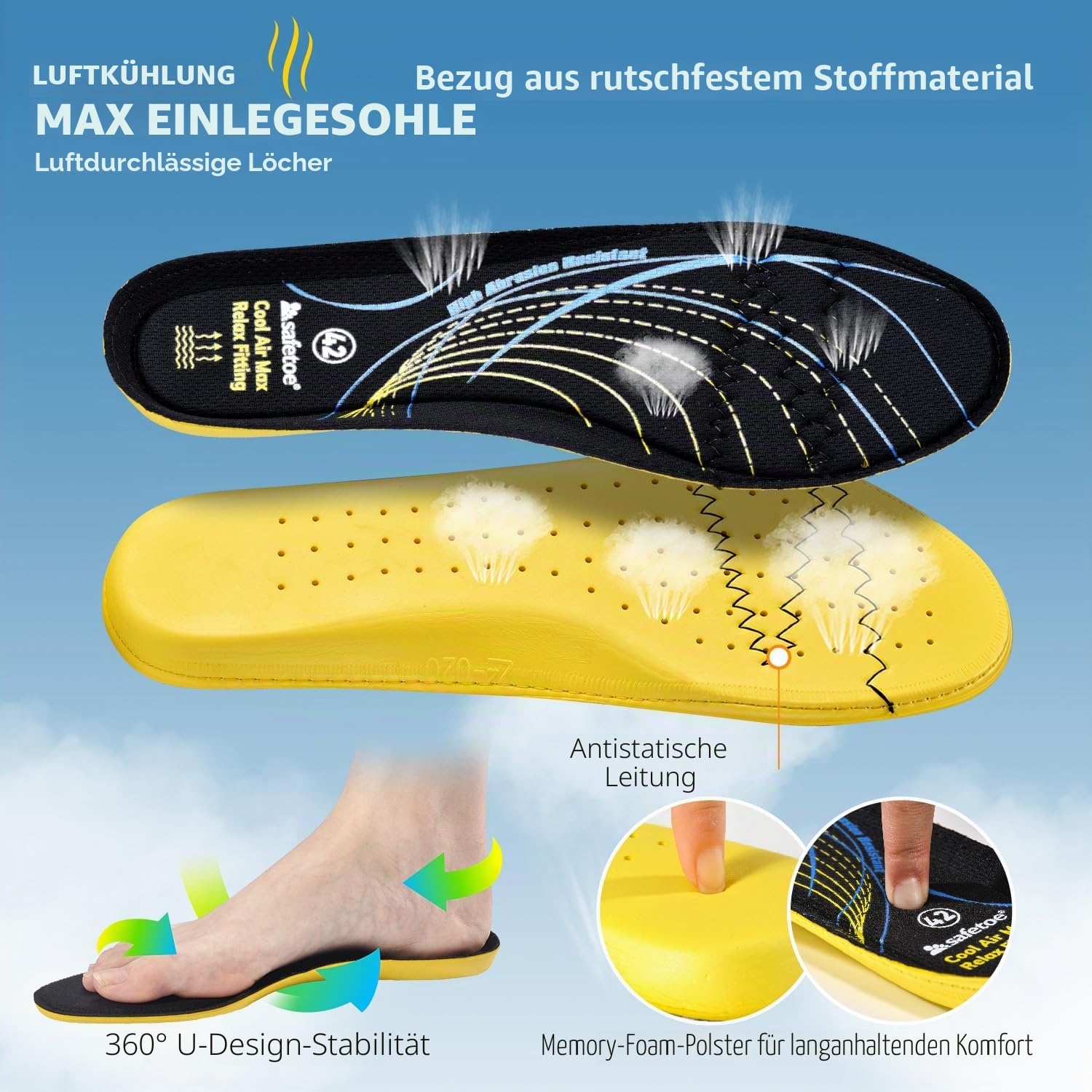 SAFETOE Schweißen Arbeitsstiefel-Arbeitsstiefel-M-8387 S3 ESD Rindsleder Schweißer Sicherheitsschuhe 300 ℃ Hitzefunken beständige Stich und Spitze Schutzabdeckung Gummi Sohle zusammengesetzte Zehe