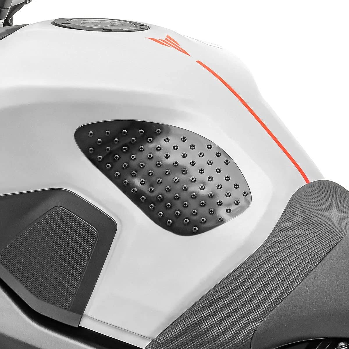 MoteaSide Tank Pad compatible with Triumph Speed Triple/R/S, Street Triple/S/R/RS/Rx, Street Twin/Cup/Scrambler, Tiger Explorer/XC/XR Grip S black