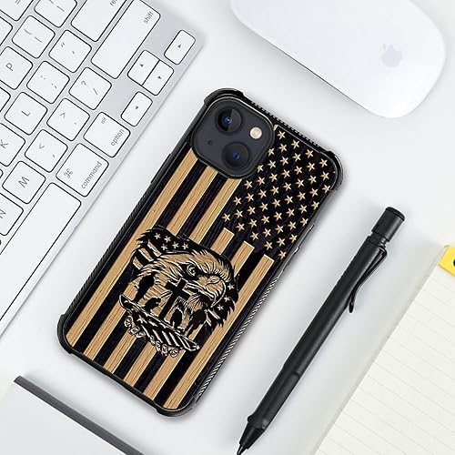 Vista 60 de Case for iPhone 15 Plus - Stained Glass Mosaic Fiesta Fun Case with Tempered Glass Back and Soft Silicone TPU Shock Protection