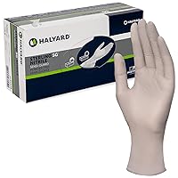 Vista 1 de HALYARD Sterling SG - Guantes de examen sin polvo de nitrilo desechables, 3.7 mil, 9.5 pulgadas, gris, mediano, 41659 (caja de 250)