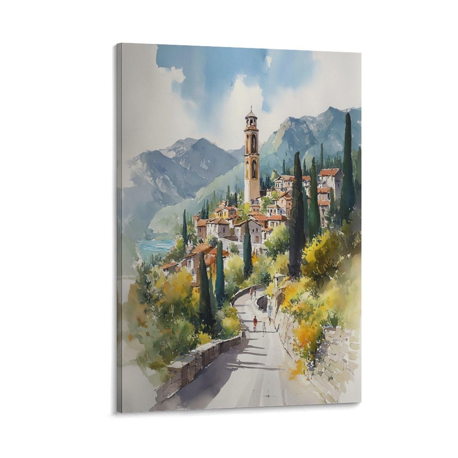 XWYMXZ Idaho Watercolor Art Print Traditional Travel Poster Tree 20x30inch(50x75cm) Vintage Watercolor Canvas Art