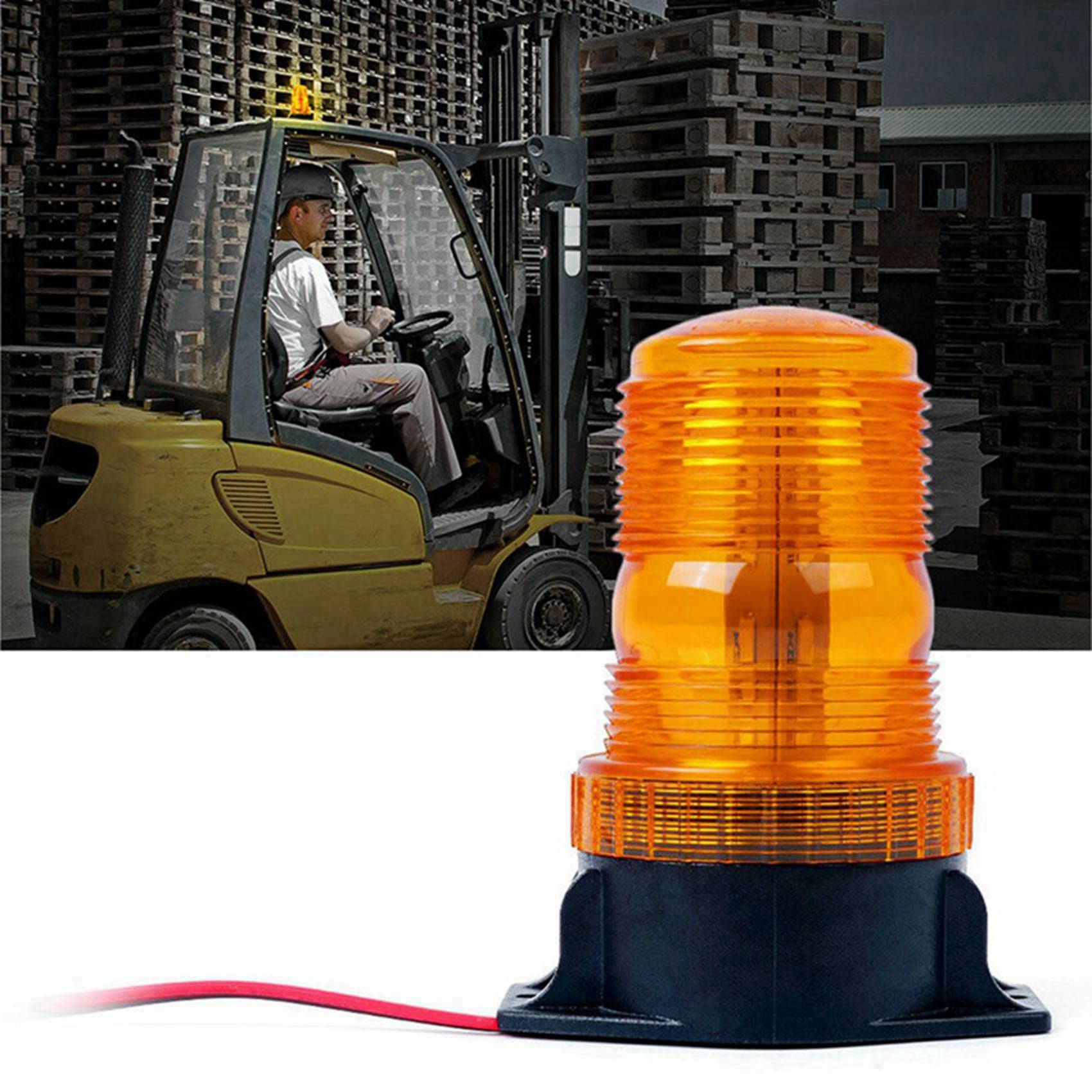 8X Carrello elevatore 30 LED Avvertimento Lampeggiante di emergenza Lampada Stroboscopica Markup