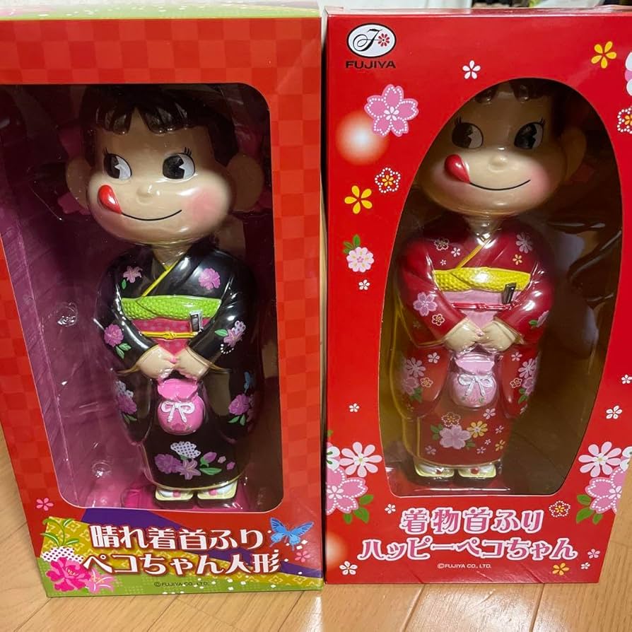 等身大店頭ペコちゃん人形（晴れ着） 店頭晴れ着ペコちゃん人形