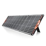 200W Portable Solar Panel for Power Station Generator, 12V/24V Flexible Foldable Solar Panel Kit Lightweight High-Efficiency Solar Charger Power Backup for Outdoor Van Camper Boat Caravan Off-Grid