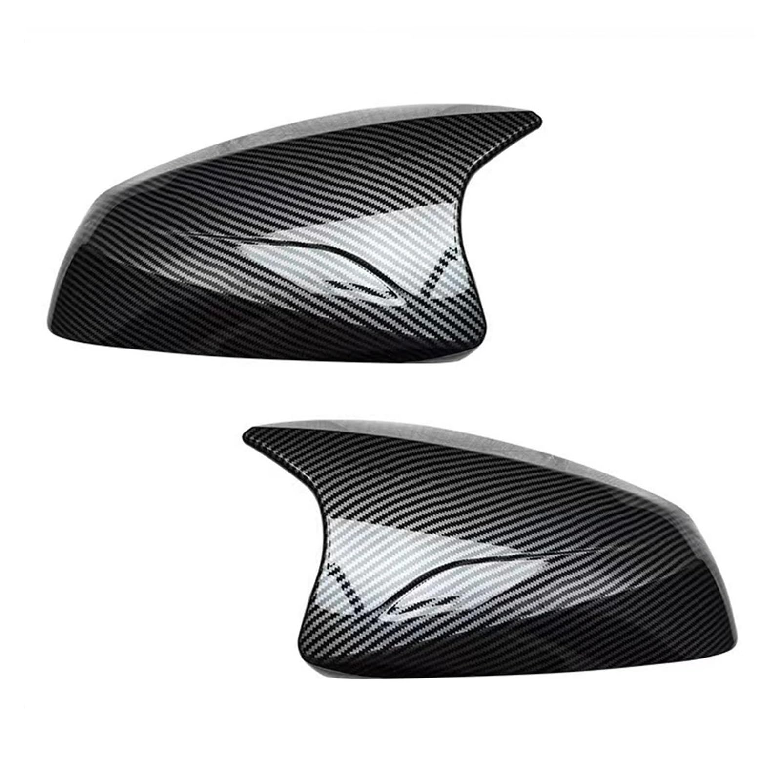 Amazon | 2個 バックミラーカバートリム オックスホーン ABS サイド