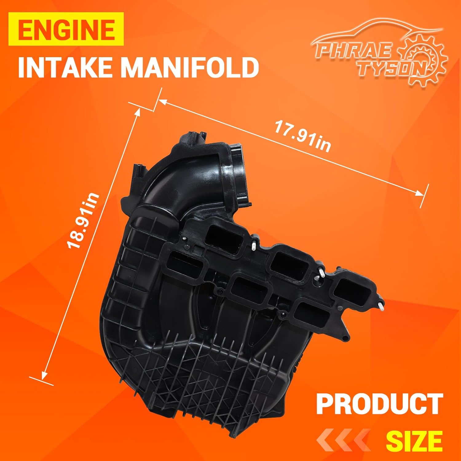 Engine Intake Manifold Compatible with 2014-2021 Jeep Cherokee 3.2L, 2015-2017 Chrysler 200, 2014-2021 Ram ProMaster 1500 2500 3500 3.6L Replaces # 68240667AC