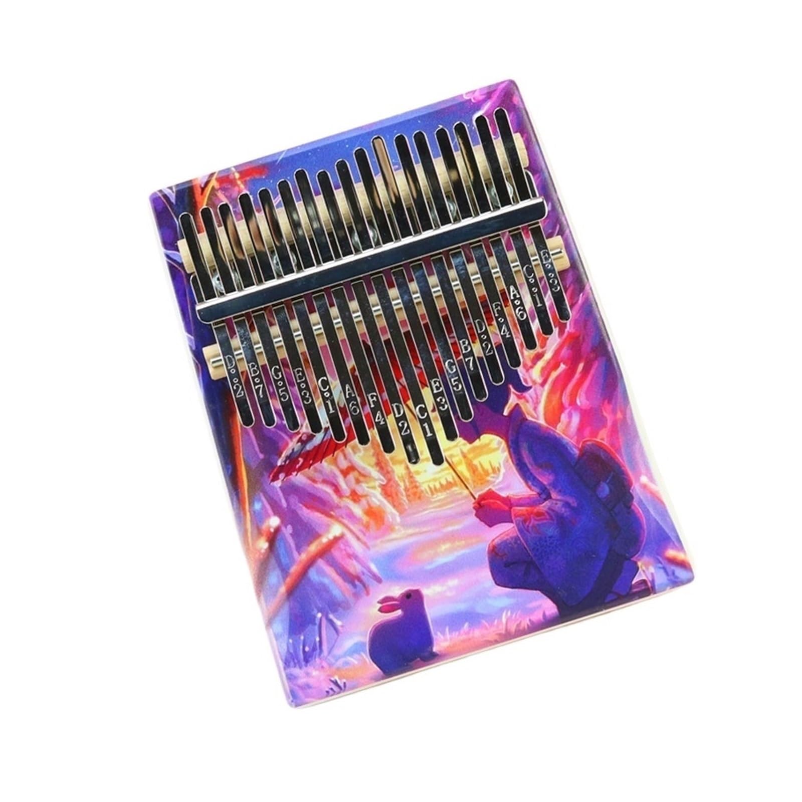 Kalimba Komplettes Zubehörset chromatisches Daumenklavier Kalimba 17-Ton-Kalimba Einstiegsinstrument Fingerklavier (Color : 3)
