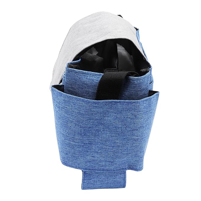 Baby Stroller Storage Bag, Strong Scratch Resistance Universal Baby Stroller Bag Oxford Cloth Wear Resistance for Shopping (Blue Grey)
