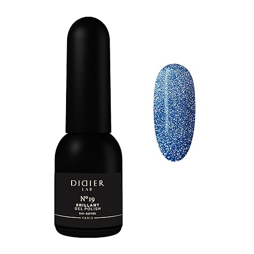 DIDIER LAB Esmalte de gel Brillant No 19 Esmalte de uñas profesional de manicura y pedicura con tono platino brillante Brillo reflectante DIDIER LAB Esmalte de gel Brillant No 19 Esmalte de uñas profesional de manicura y pedicura con tono platino brillante Brillo reflectante