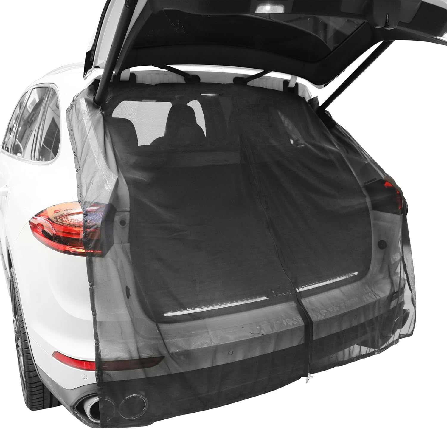 Zlirfy Car Tailgate Mesh Screen,Car Camping Net Car Camping Accessories Breathable