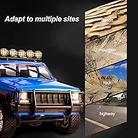 Vista 12 de GoolRC RC Rock Crawler, coche de control remoto a escala 1:12, camión RC todoterreno 4WD de 2.4Ghz, vehículo de escalada en todo terreno, regalos