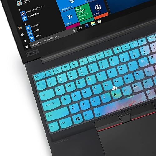 Miniatura 40 de Funda de teclado para Lenovo ThinkPad E15 Gen 4/3/2, ThinkPad L15 Gen 2/1, ThinkPad T15 T15p T15g P15s P15s P15v Gen 3/2/1, ThinkPad E580 E590 E595