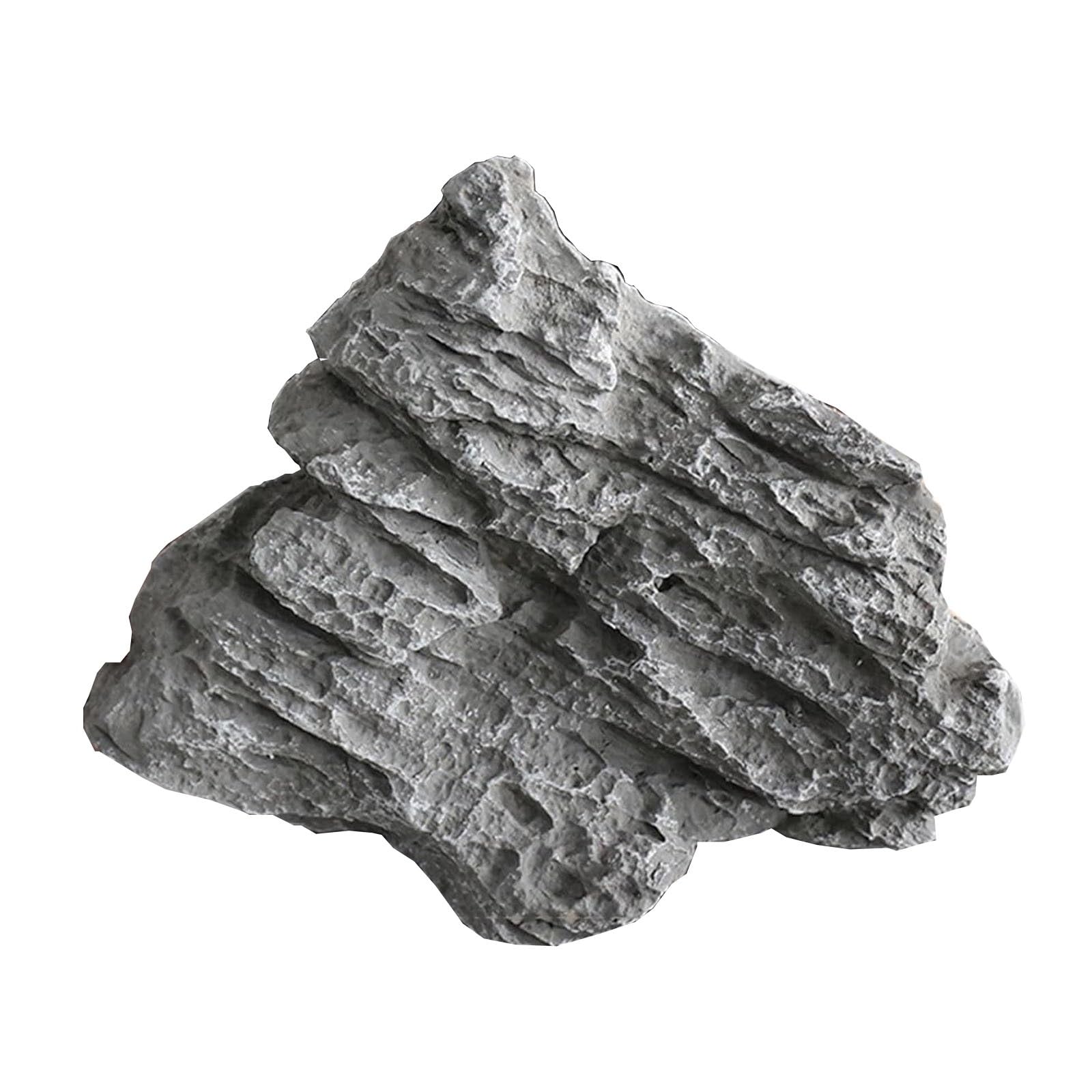 Bliajkswyr Lightweight Landscape Rock Durable Faux Rock with Realistic Natural Texture PU Foam Fake Rocks for Landscaping Yard Décor Not Hollow Septic Tank Covers(D)