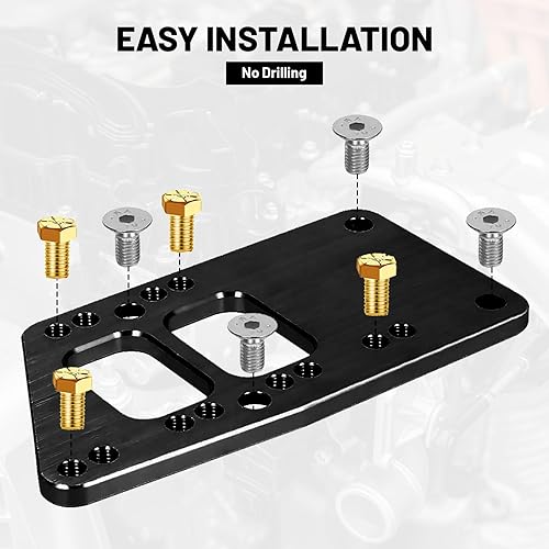 Miniatura 5 de Para LS Swap Motores Adaptadores Placas Adaptadoras - para Vehículo SBC a Motor LS Ajustable Universal LS Conversión Swap Soporte Pequeño Bloque