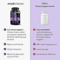 Vista 6 de Cápsulas extra fuertes de melatonina 12 en 1, 10 mg de melatonina extra fuerte con magnesio y mezcla equilibrada de Ashwagandha, GABA, extracto