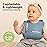 KeaBabies 2-Pack Silicone Baby Bibs for Eating - Sturdy Food-Grade Silicone Bibs for Babies Girl, Boy, Large Food Catcher, Clean & Put On Easily, Waterproof Toddler Feeding Essentials (Ocean)