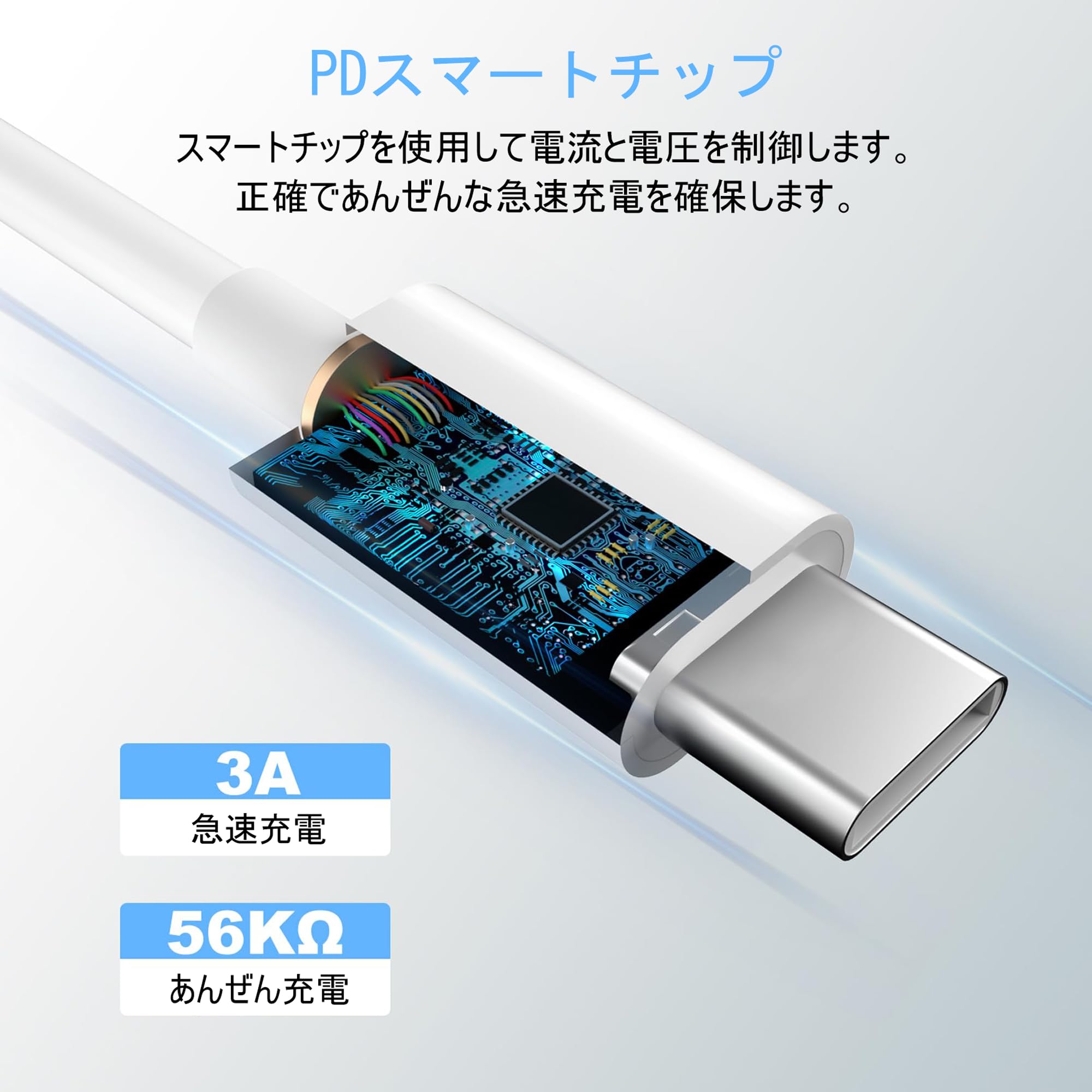 新品★USB Type C ケーブル 60W USB C to USB C 2m 楽天市場】USB Type-C to Type-C 60W対応 PDケーブル 2m 急速
