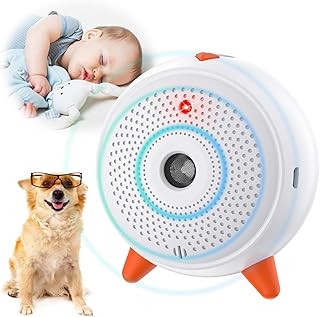 Bark Control Device, Automatic Anti Barking Device, Rechargeable Dog Bark Deterrent, Powerful Anti Bark Device Outdoor Indoor, Waterproof Dog Behavior Training Tool for Large Small Dogs