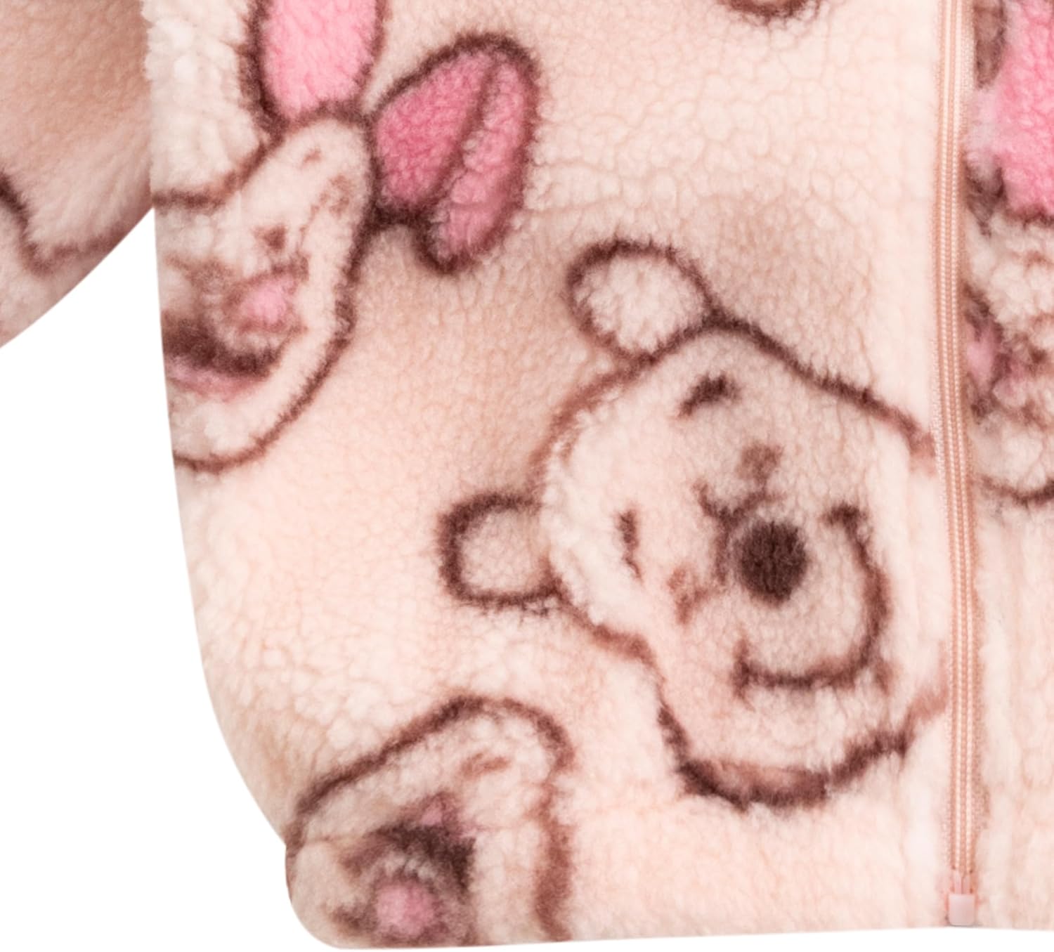 Disney Minnie Mouse Winnie the Pooh Girls Sherpa Coat Jacket for Infant, Toddler, and Big Kids - Image 5