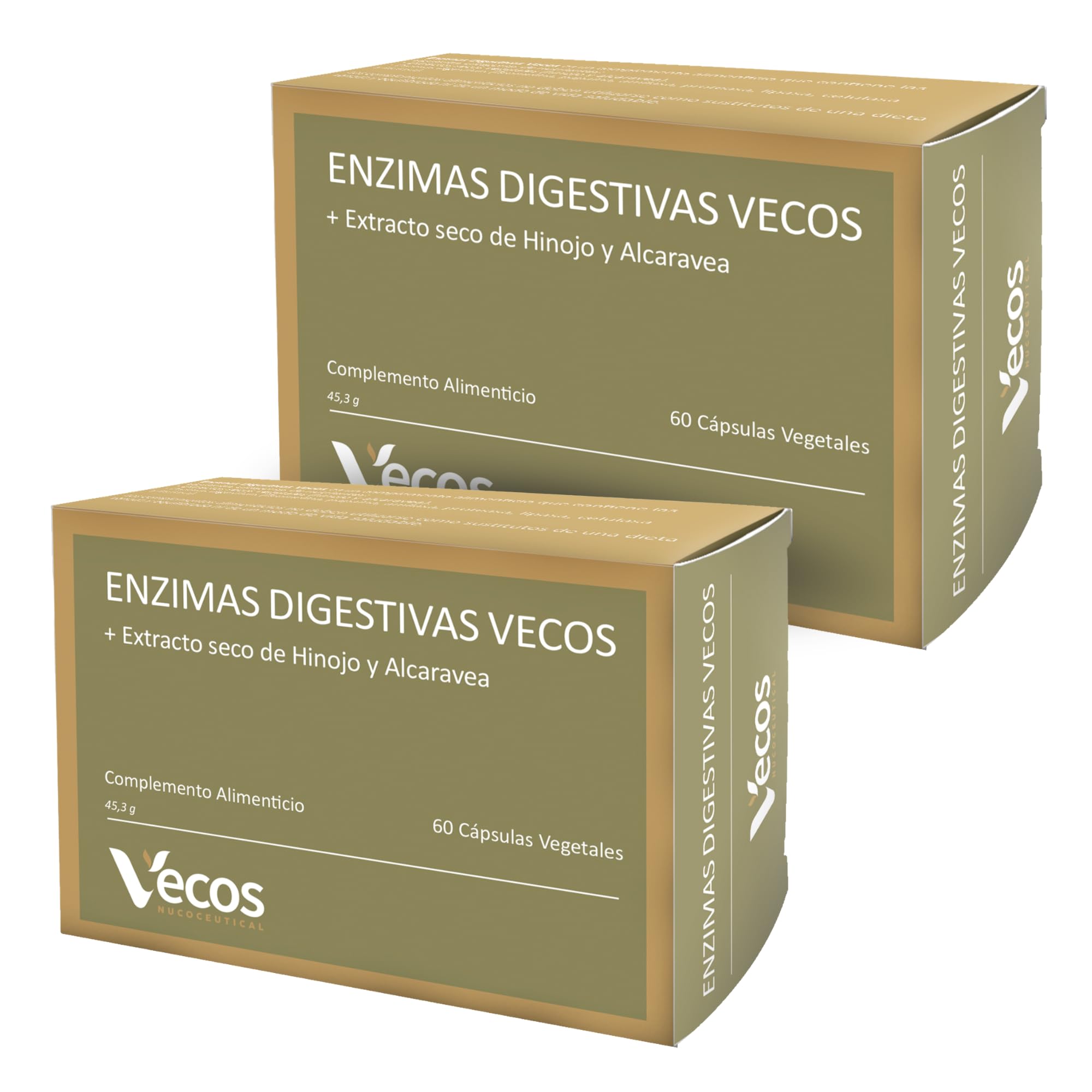 Enzimas digestivas con alta concentración de papaína, bromelina y digezyme para mejorar la digestión y ayudar a la absorción de nutrientes – Mejora la salud gastrointestinal – 60 cápsulas vegetales