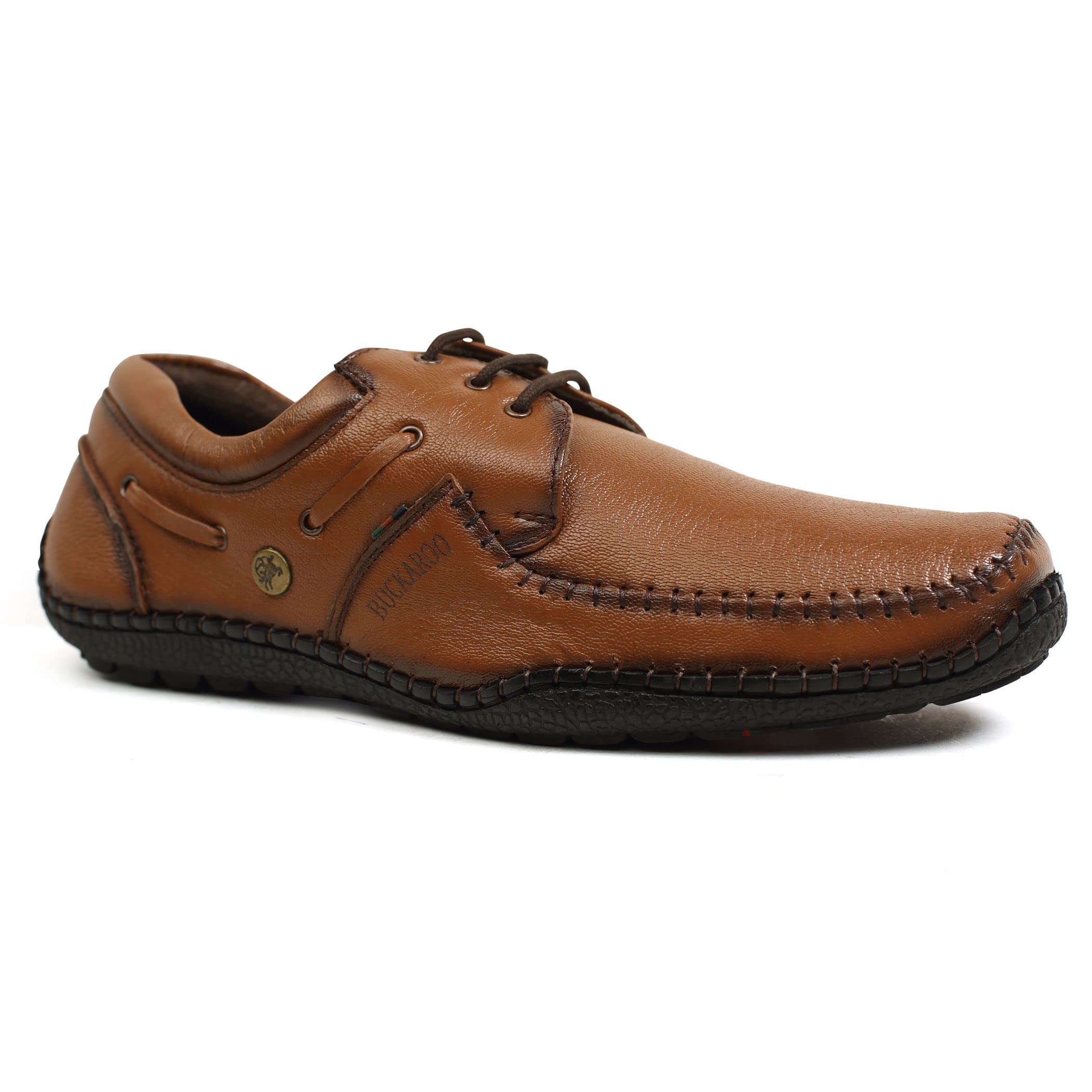 Buckaroo New NERLON Genuine Leather Tan Casual Shoes for Mens: Size UK 11 (B09XV9T63X) Amazon Price History, Amazon Price Tracker