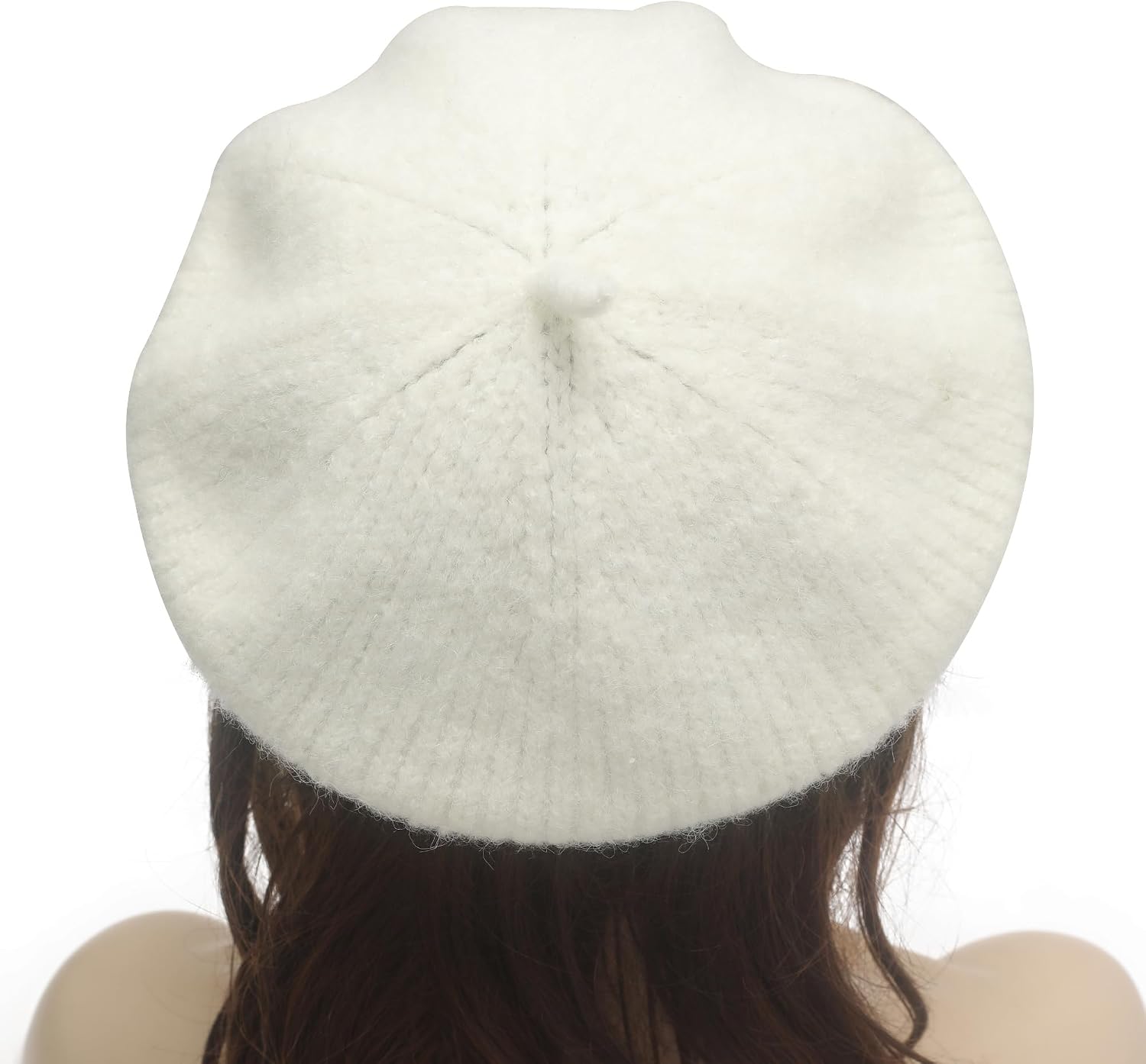 ZLYC Women Wool French Beret Hat for Women Winter Knitted Berets Artist Cap