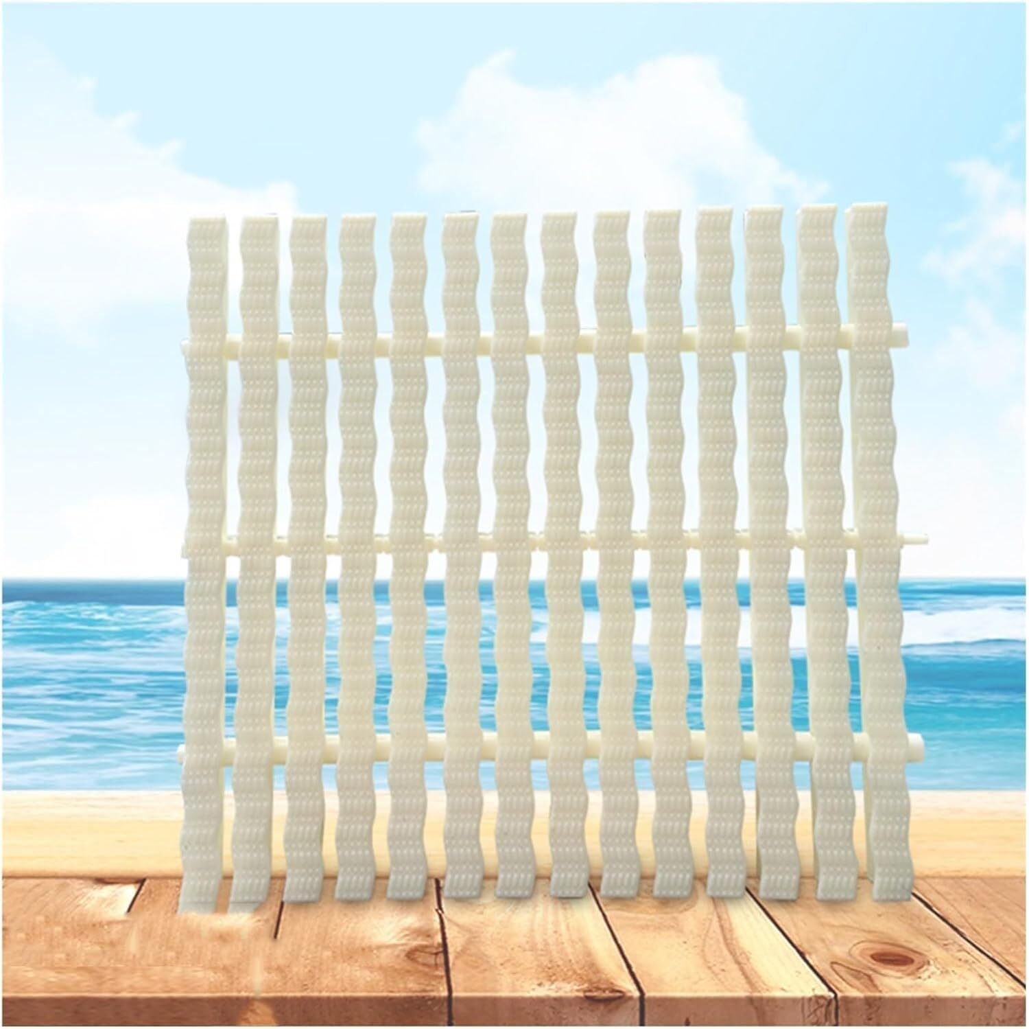 Grille de drainage de piscine ondulée en ABS couvercle de gouttière 18x100cm