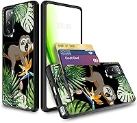 Vista 76 de Funda tipo cartera para Galaxy S20 FE de 6.5 pulgadas con ranura para tarjeta, tarjetas de crédito, tarjetas de crédito, funda para efectivo, doble